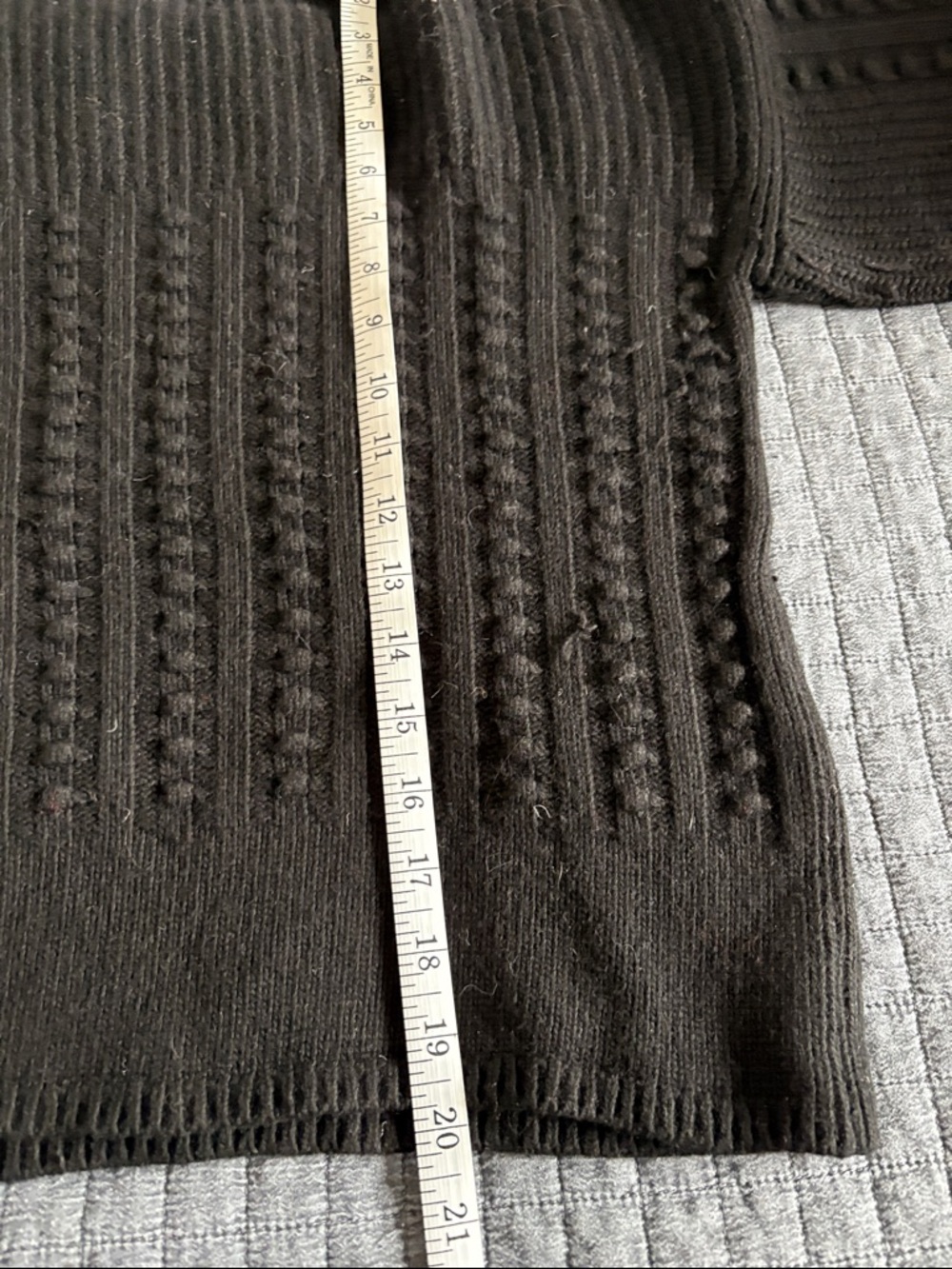 Massimo Dutti Black Cable-Textured Turtleneck Sweater - Picture 4 of 4